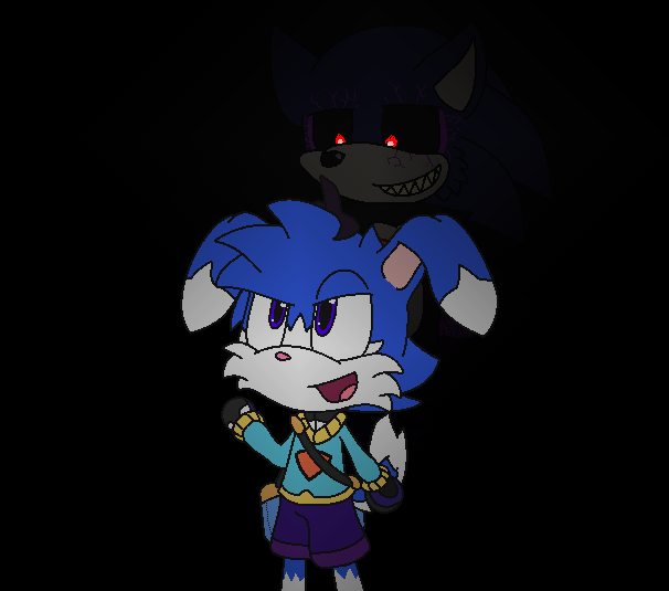 Sonic.EXE 8th anni] Max and Modern Sonic.EXE by AnthonyAZXMN -- Fur  Affinity [dot] net